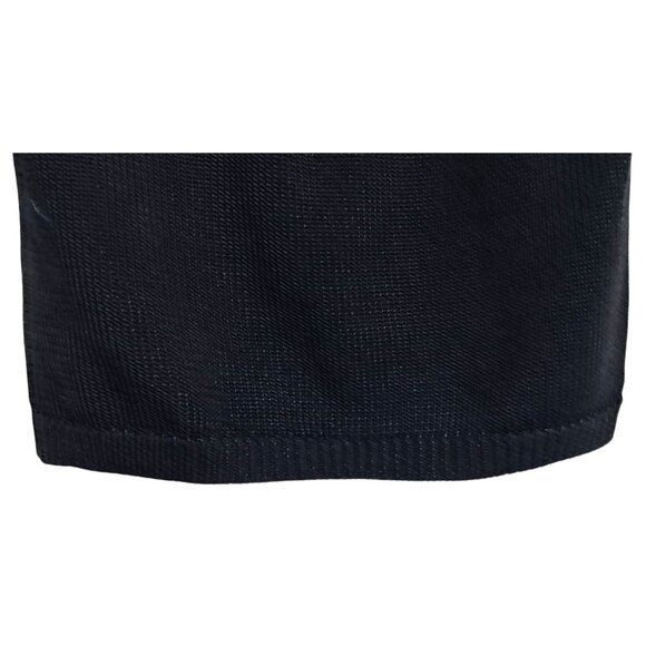 Vintage Worthington Black Knit Short-Sleeve Cardigan Sweater Womens Size M - Picture 12 of 13